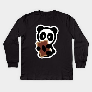 Yugi Panda Kids Long Sleeve T-Shirt